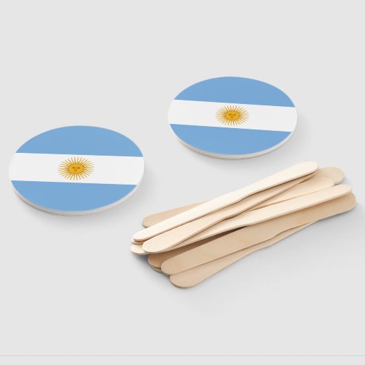 Éventail Argentina flag (Non-assemblé)