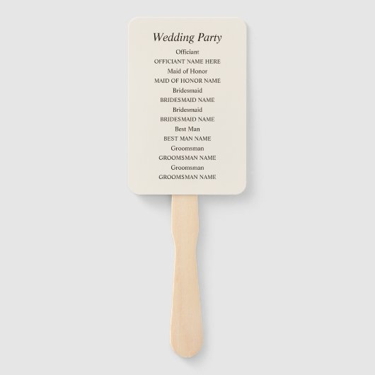 Éventail Arrangement floral (Dos)