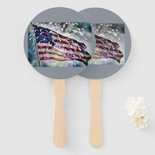 Éventail Arrière-plan Fireworks (Devant et derrière)