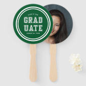 Éventail Arrière - plan modifiable couleur Varsity Graduate (Devant et derrière)