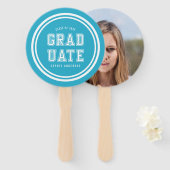 Éventail Arrière - plan modifiable couleur Varsity Graduate (Devant et derrière)