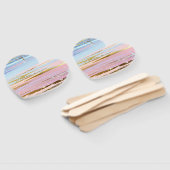 Éventail Arrière - plan rose texturé (Non-assemblé)