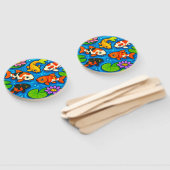 Éventail Art de bassin de Koi (Non-assemblé)