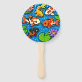 Éventail Art de bassin de Koi (Devant)