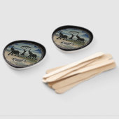 Éventail Art Eléphant Africain (Non-assemblé)