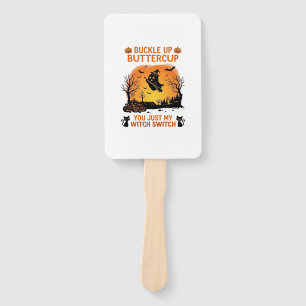 Éventail Attache-toi Papillon Halloween Fantôme Sorcière Ch
