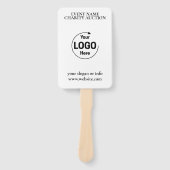 Éventail Auction Paddle | Charity Event Bid Modern Logo  (Devant)