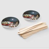 Éventail Australian Shepherd Caravan Christmas Adventure (Non-assemblé)