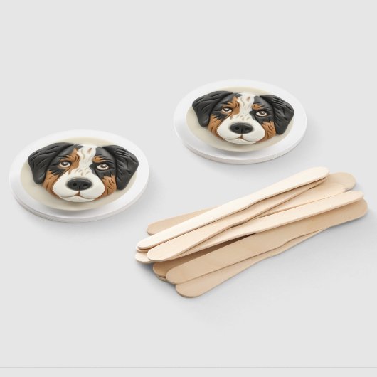 Éventail Australian Shepherd Dog 3D inspiré (Non-assemblé)