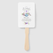 Éventail Automne - Automne programme de mariage floral (Devant)