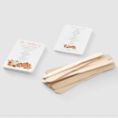 Éventail Automne Citrouille Florals Programme de mariage (Non-assemblé)