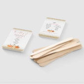 Éventail Automne Citrouille Florals Programme de mariage Pa (Non-assemblé)