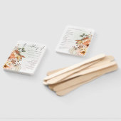 Éventail Automne Florals Citrouille Watercolor Wedding Prog (Non-assemblé)