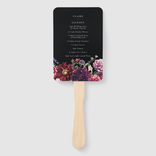 Éventail Automne Flower Dahlia Bunch Programme d'automne (Devant)