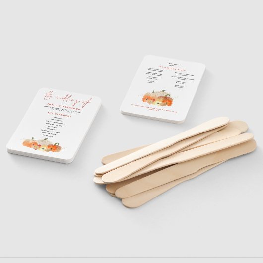 Éventail Automne Glitterie Citrouilles Florals Programme de (Non-assemblé)