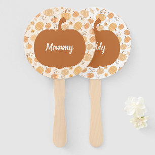 Éventail Automne Harvest Citrouille Pastel Baby shower Jeu