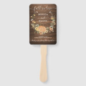 Éventail Automne Rustique Floral Harvest Programme de maria (Devant)