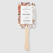 Éventail Autum Rustic Floral, Programme Mariage de automne (Devant)