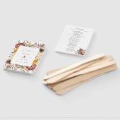 Éventail Autumn Blooms Bourgogne & Orange Wedding Programme (Non-assemblé)