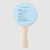 Éventail Autumn - Fall Coastal Chic Beach Club Itinerary (Dos)