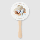 Éventail Autumn - Fall Coastal Chic Beach Club Itinerary (Devant)