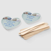 Éventail Avoir et tenir des coeurs Mariages Fans Coeurs Coq (Non-assemblé)