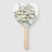 Éventail Avoir et tenir Sea Star Hydrangea White Mariage Ha (Dos)
