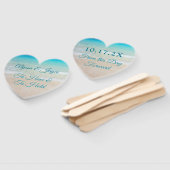 Éventail Avoir et tenir un fan de mariage de plage (Non-assemblé)