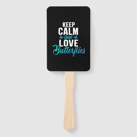 Éventail Babfly | Keep Calm and Love Butterfly (Devant)