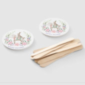 Éventail Baby Bunny & Lamb Fleurs de Printemps Pâques (Non-assemblé)