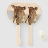 Éventail Baby Deer (Devant et derrière)