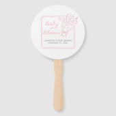 Éventail Baby In Bloom Baby Shower (Devant)