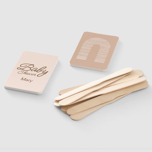 Éventail Baby shower Boho (Non-assemblé)