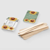 Éventail Baby shower de tournesol aquarelle (Non-assemblé)