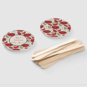 Éventail Baby shower fleur sauvage Red Poppy (Non-assemblé)