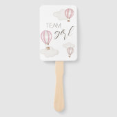 Éventail Baby Shower Hot Air Balloons Gender Neutral (Devant)