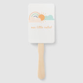 Éventail Baby shower minimal Pastel (Dos)