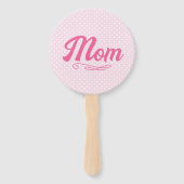 Éventail Baby shower papa et maman (Dos)