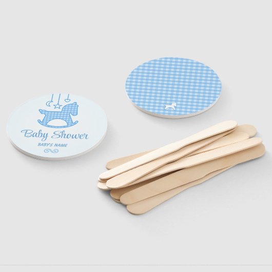 Éventail Baby shower Pony (Non-assemblé)