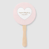 Éventail Baby shower raccoon minimaliste Cute (Dos)