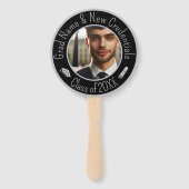 Éventail Bac de diplôme, Tassel, Diplôme Silver Photo Noir (Dos)