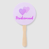 Éventail Bachelorette de Bridesmaid. Art de la ligne fémini (Dos)