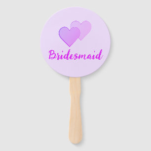 Éventail Bachelorette de Bridesmaid. Art de la ligne fémini