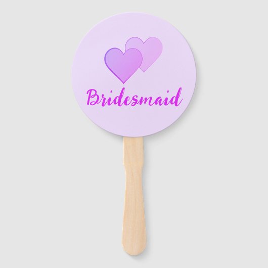 Éventail Bachelorette de Bridesmaid. Art de la ligne fémini (Devant)