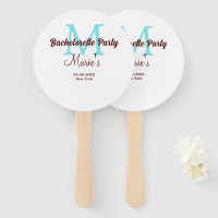 bachelorette parti monogramme ajouter nom date pla