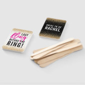 Éventail BACHELORETTE PARTY dernière course avant l'anneau (Non-assemblé)