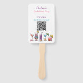 Éventail Bachelorette Party VENMO la mariée un cocktail (Devant)