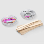 Éventail Baiser mes "20 ans" Au revoir (Non-assemblé)