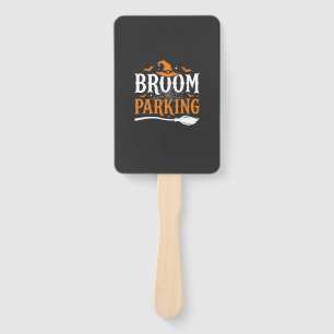 Éventail Balai d'Halloween Parking Chapeau de Sorcière Grap