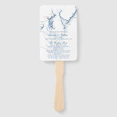 Éventail Baltimore Maryland Carte Programme de mariage (Devant)